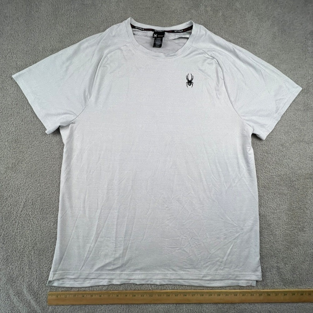 Spyder Active Mens White‎ Performance T-Shirt Short Sleeve XXL Athleisure